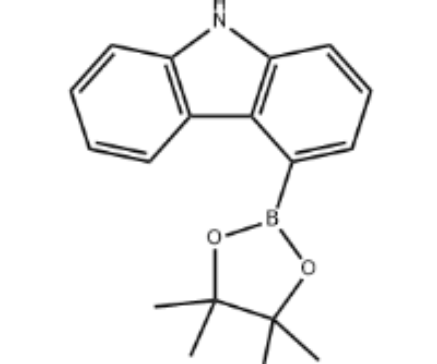4-(4,4,5,5-Tetramethyl-1,3,2-dioxaborolan-2-yl)-9H-carbazole CAS 1255309-13-7 structure