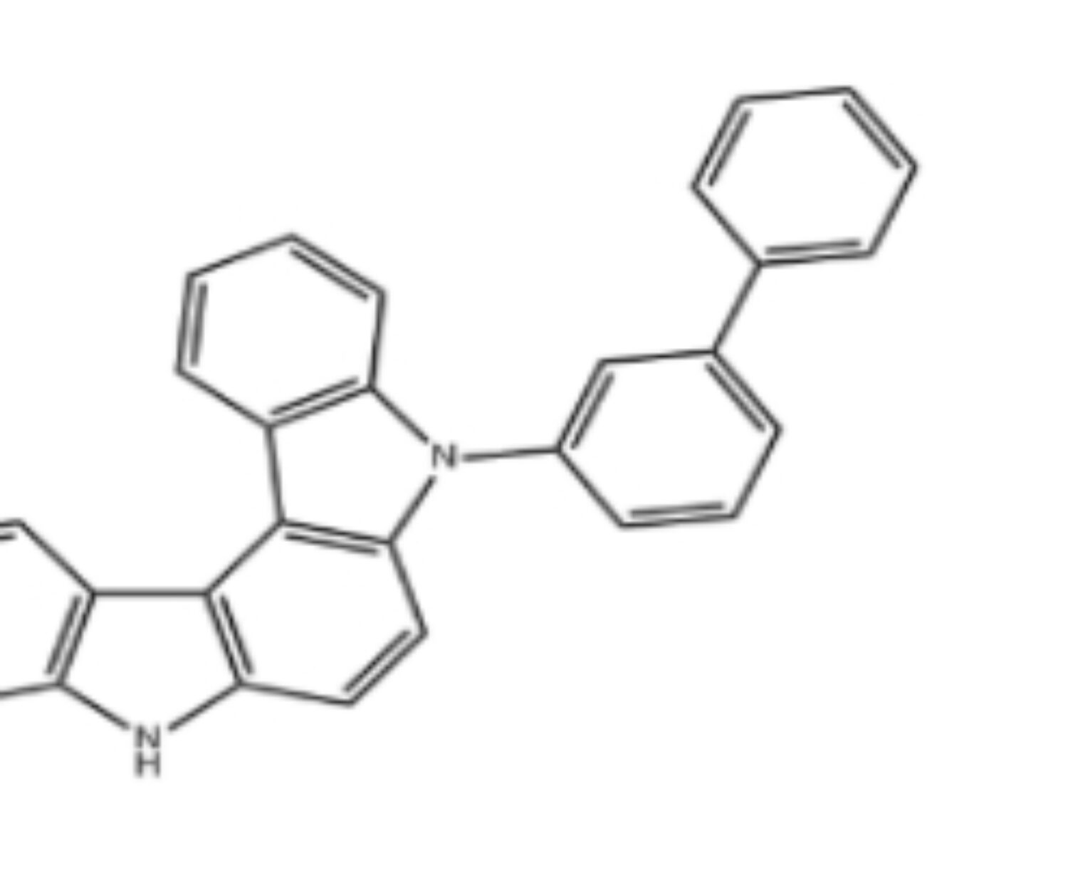 5-([1,1'-Biphenyl]-3-yl)-5,8-dihydroindolo[2,3-c]carbazole CAS 2303611-62-1 structure