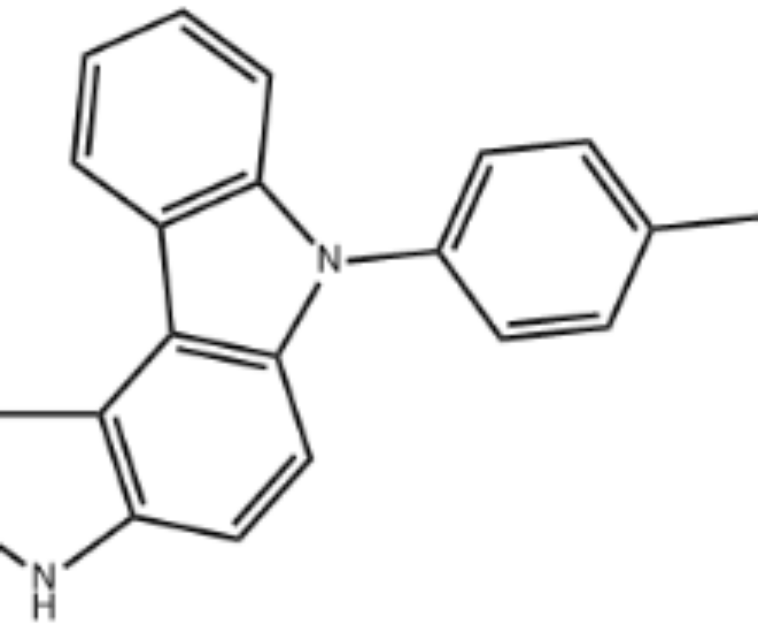 5-([1,1'-Biphenyl]-4-yl)-5,8-dihydroindolo[2,3-c]carbazole CAS 2071630-78-7 structure