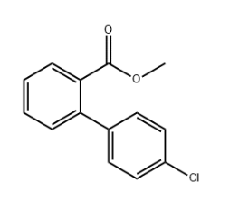 Methyl 2-(4-chlorophenyl)benzoate CAS 17103-28-5 structure